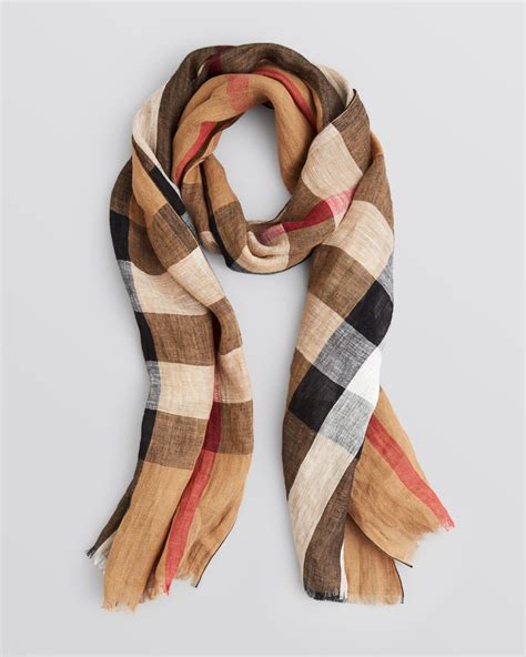 linen burberry scarf|burberry scarf for women.